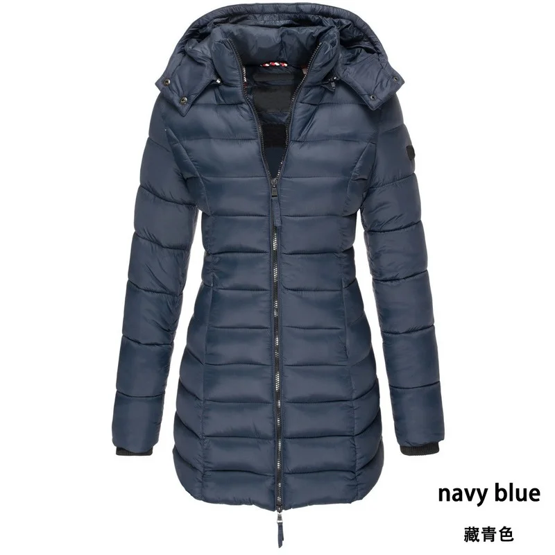 New Winter Korean Style Women's Clothes Cotton Padded Clothing Female Mid-Length Slim Quilted Coat Warm Down Cotton Jacket Women