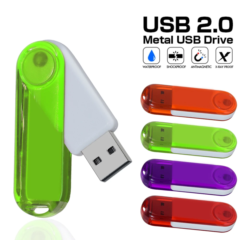 

USB Flash Drive 2.0 Rotation 128gb Pen Drive 2.0 Memory Stick 32GB 16GB 8GB 4GB Usb Flash Card 64gb USB Stick 256Gb Flash Drives