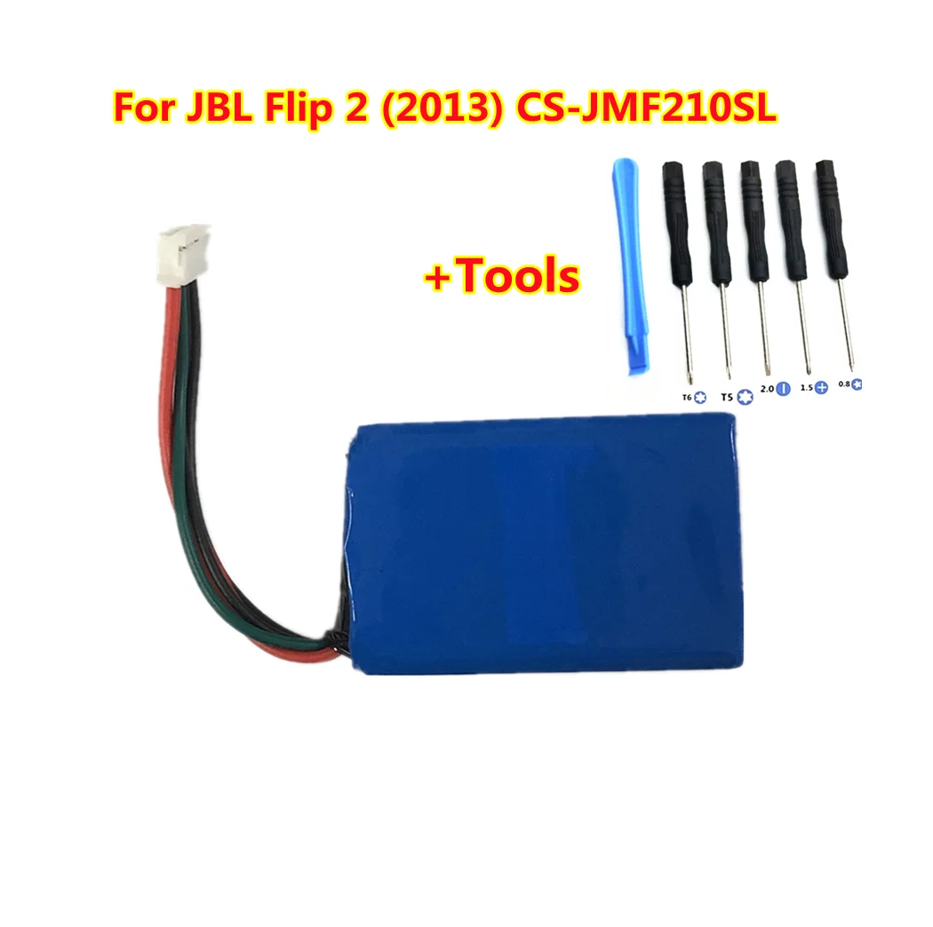100% высококачественный динамик AEC653055 2P Аккумулятор для JBL Flip 2 (2013) CS JMF210SL 3 7 V 2000mAh