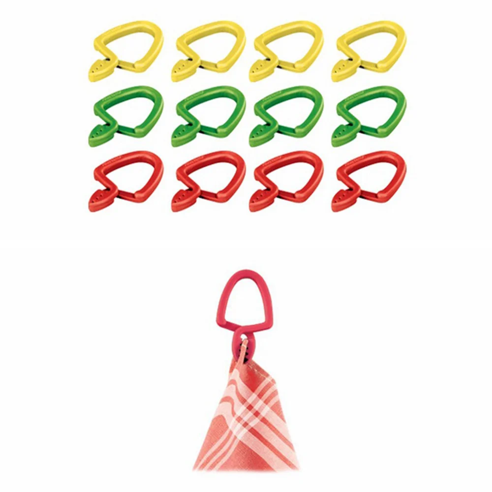 

20Pcs Multifunctional Towel Clips Travel Socks Clips Practical Clothes Red