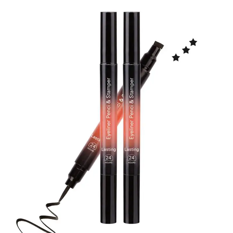 Подводка для глаз карандаши макияжа сексуальные вкладыши двухконцевая Крылатая