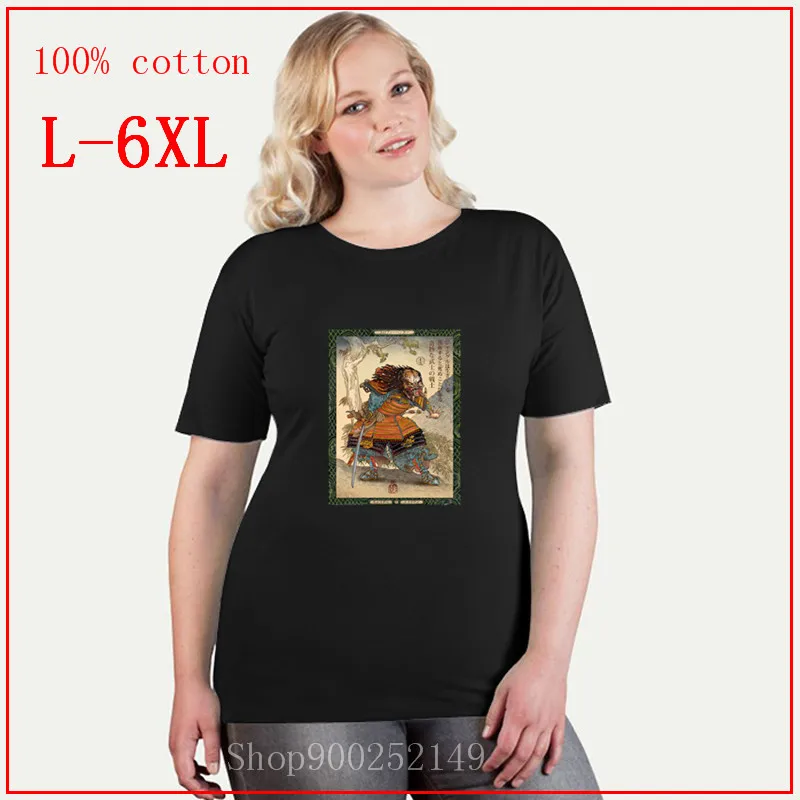 Самурайский Хищник размера плюс Рубашки 4XL 5XL 6XL женская одежда blusas mujer de moda 2020 verano
