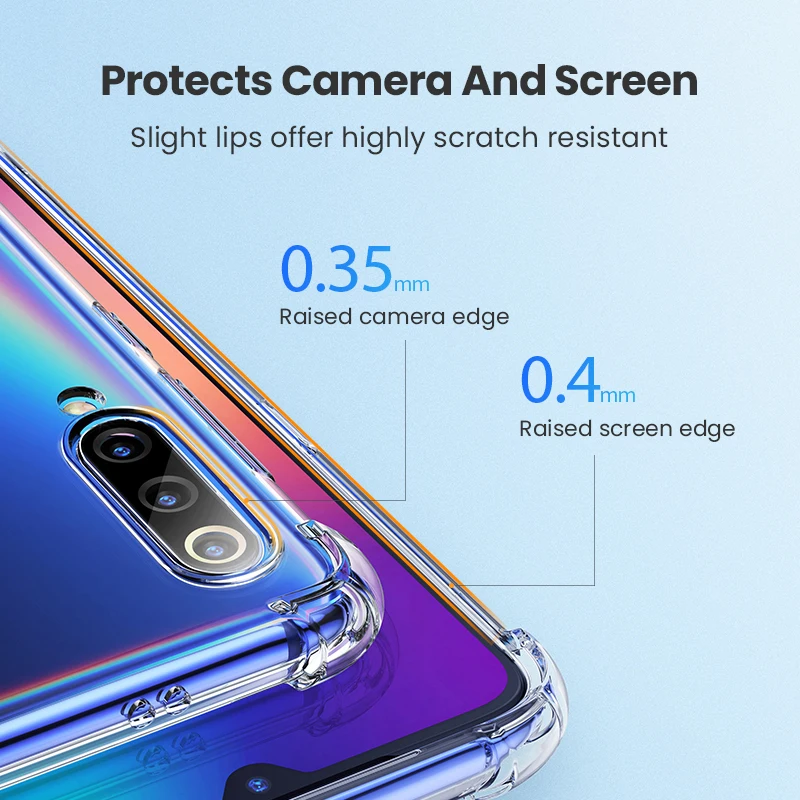 Ugreen Phone Case TPU Flexible Protective Funda For Redmi Note 7 Cover Xiaomi Mi 10 Pro 8 9 Half-Wrapped Fitted | Мобильные телефоны