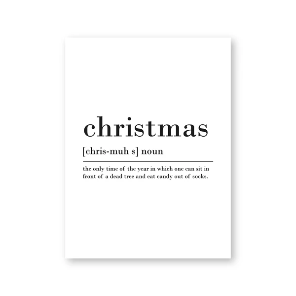 

Simple English Letters for Christmas Wall Art Prints Modular Pictures Canvas Painting Nordic Style Poster Living Room Home Decor