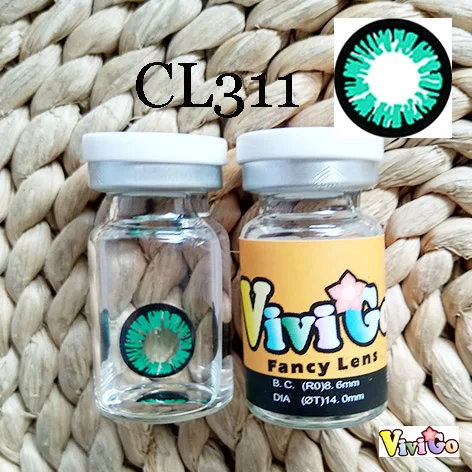 Горячая Распродажа красивые зеленые цветные контактные линзы свежий взгляд