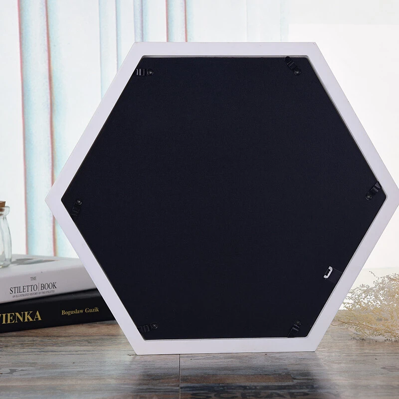 Шестигранная прочная деревянная фоторамка креативная DIY Комбинация настенный