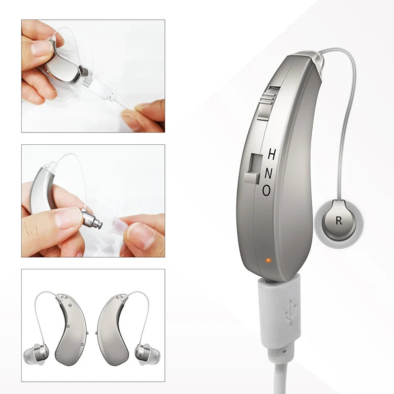 

Слуховые аппараты для пожилых людей, цифровые беспроводные, с шумоподавлением, с усилителем звука