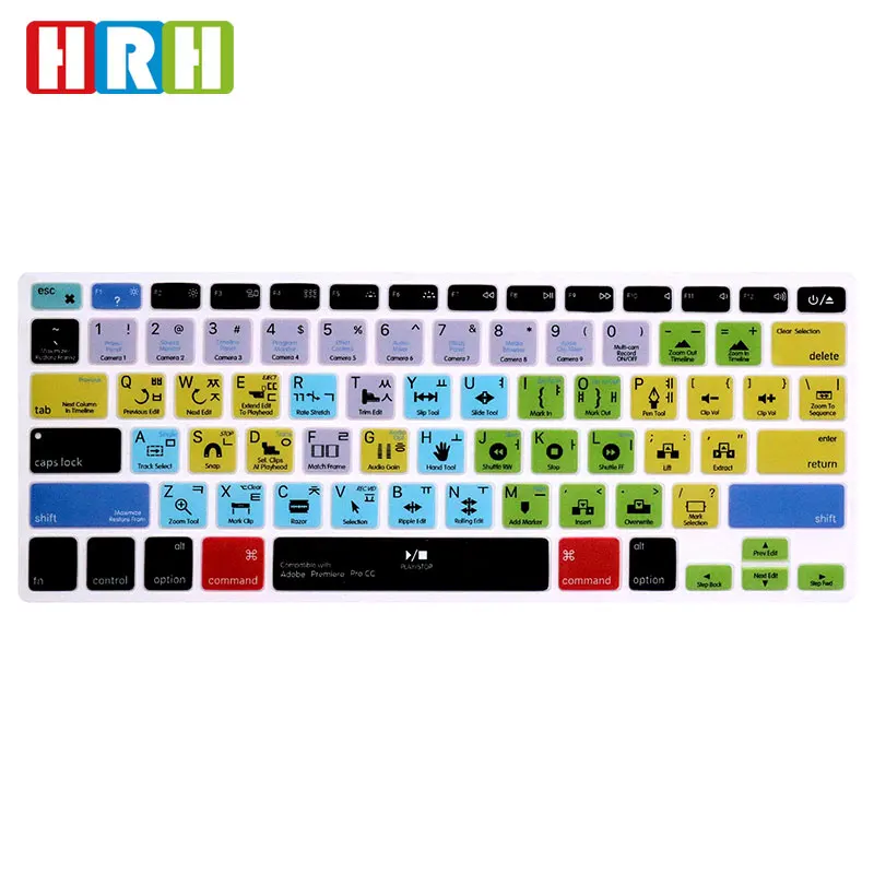 Чехол HRH силиконовый для клавиатуры протектор с функцией горячих клавиш на