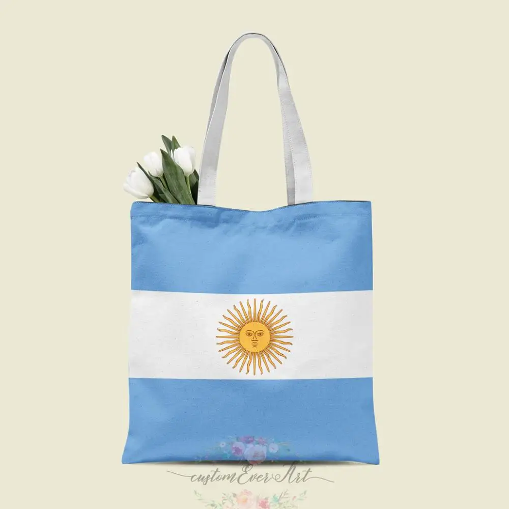 

Argentina tote bag custom canvas tote bags for women for teacher Birthday Bags Gift Bag personalized gifts