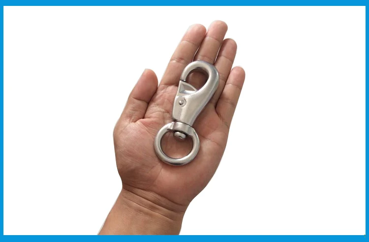 

2X Stainless Steel 304 Swivel Snap Hook Snap Shackle 1000Lb Capacity Rated Indoor Outdoor Hanging Hammock boat rigging hardware