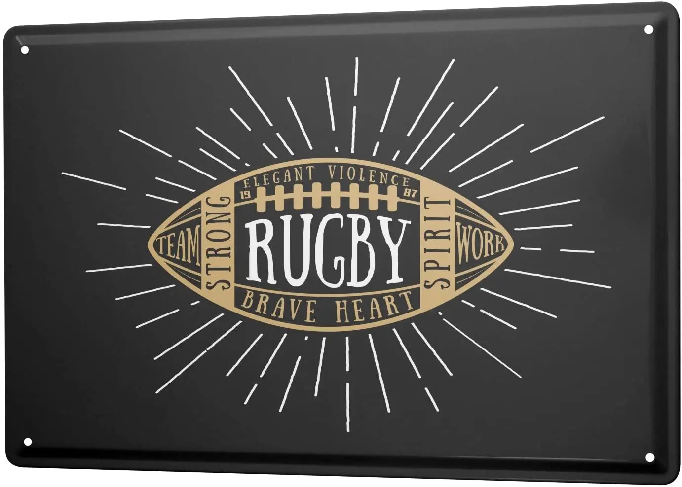 

Жестяная металлическая пластина, декоративный знак, таблички для домашнего декора в стиле ретро, регби, деревенский домашний декор, домашни...