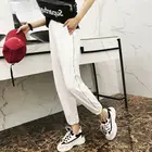 Шаровары женские, черные, белые, с эластичной талией, мешковатые, тактические, размера плюс