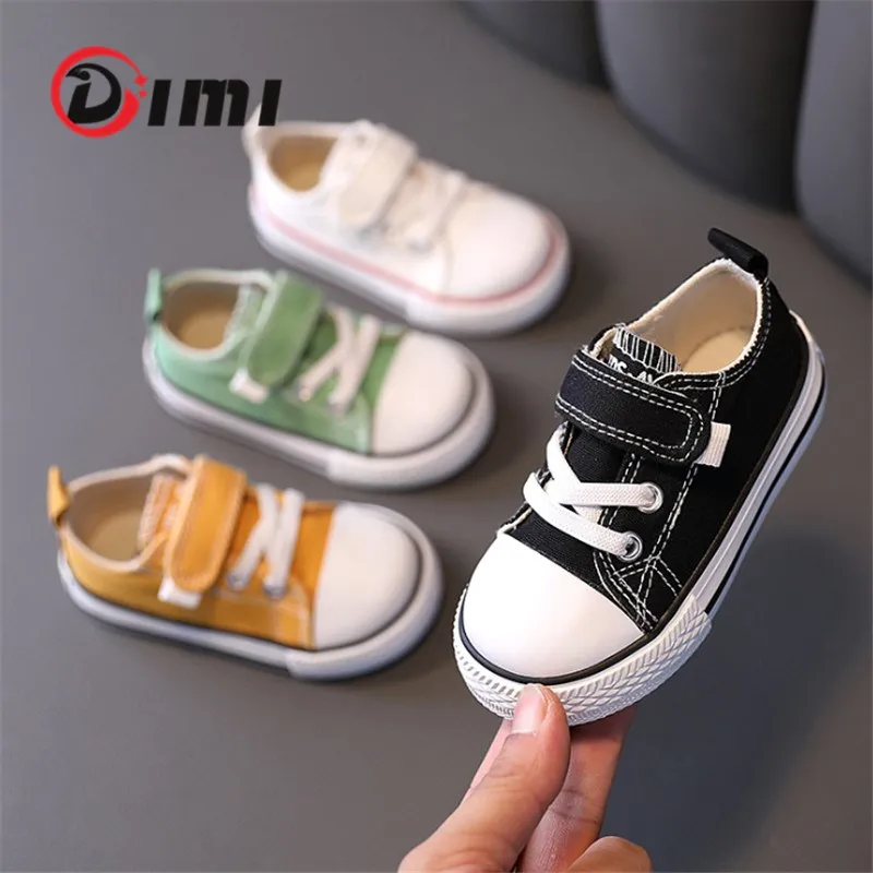 DIMI Осенняя обувь для младенцев Детская парусиновая детские кроссовки мальчиков