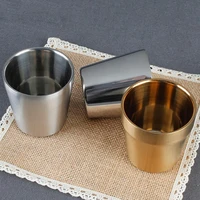 dropshippingdouble wall coffee wine beer stainless steel mugs cups tumbler bar drinkware for bar home drinkware