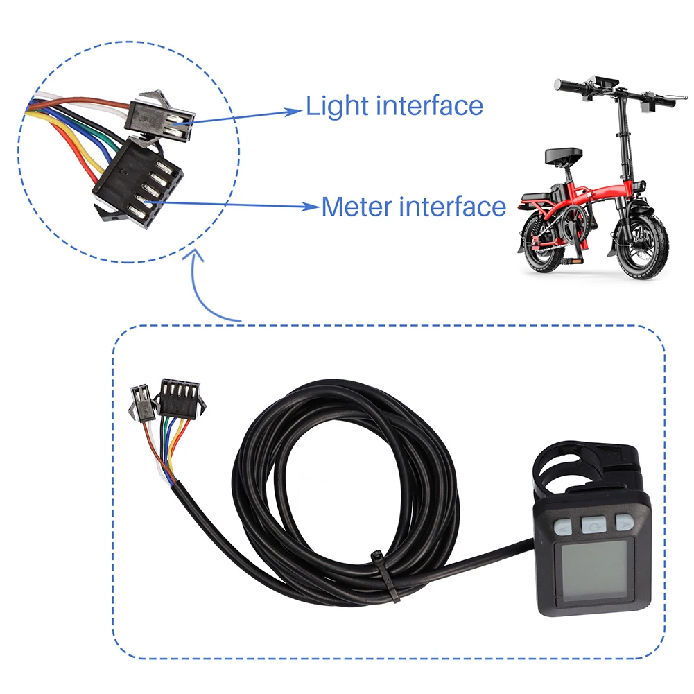 Комплект бесщеточного контроллера 24 В/36 В/48 в 350 Вт с ЖК-метром для электрического
