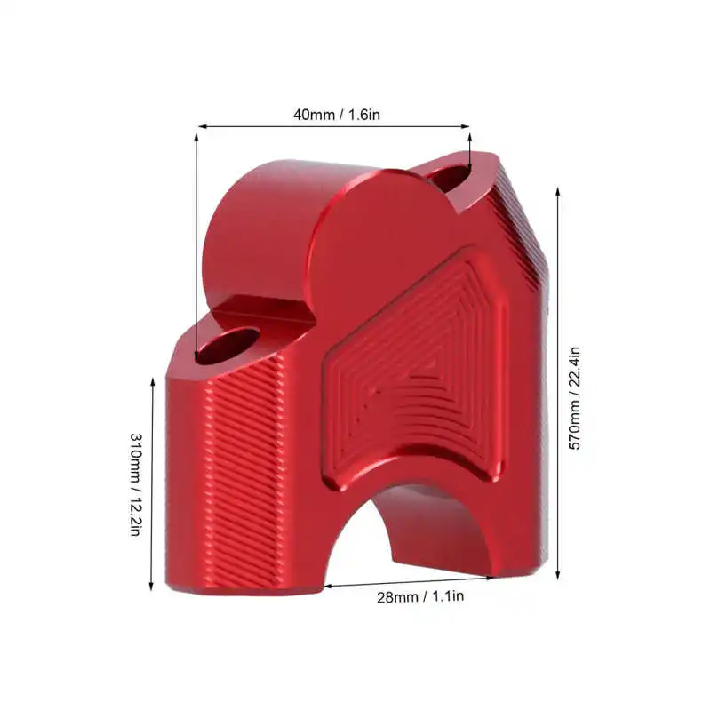 

28mm Red Motorcycle Handlebar Riser Fit for Benelli TRK251/502C/TRK502/502X/Cub BJ500/752S Dirt Bike Bar Accessory