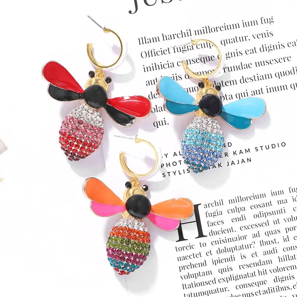 Dvacaman, металлические модные серьги обруча в виде животных, Boho, много цветов, злой глаз/лимонный кристалл, массивные серьги для женщин, подарок, макси ювелирные изделия