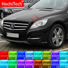 Разноцветный RGB светодиодный ангельские глазки, кольцевой глаз, Радиочастотный пульт дистанционного управления для Mercedes Benz R Class W251 R300 320 350 500 10-12, аксессуары