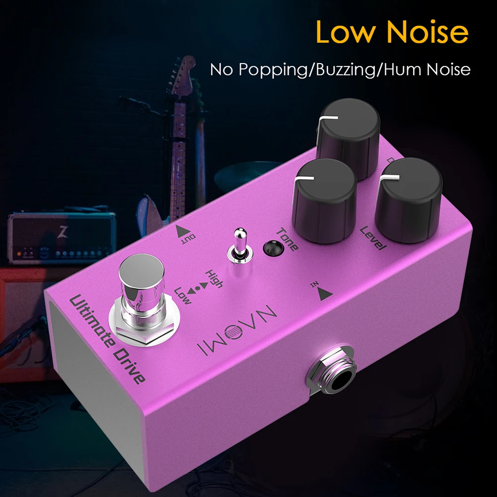

NAOMI NEP-02 Ultimate Drive Guitar Effect Pedal with True Bypass Mini Single Guitar Pedal DC 9V for guitar accessories