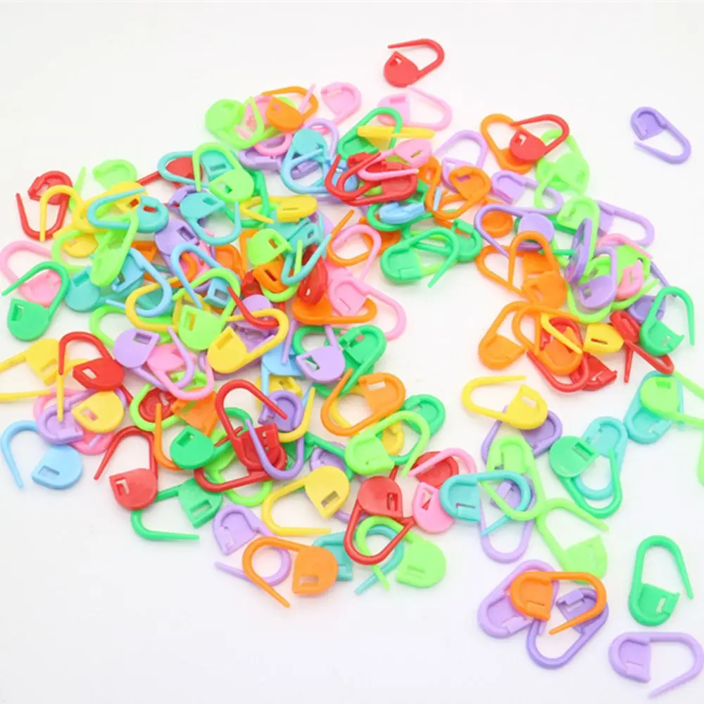 

100 шт. разноцветные зажимы для игл, маркеры для шитья, инструмент для шитья, маркерная пряжка, маленький зажим, защелка, инструменты для вязан...