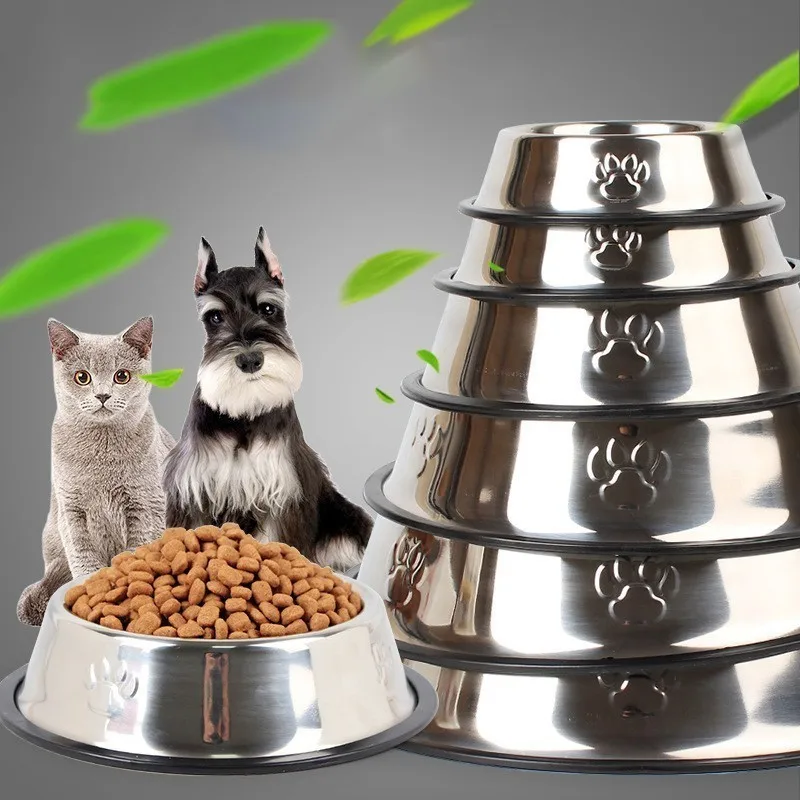 Benepaw миска для собак из нержавеющей стали с питанием от воды, Прочный Маленький Средний Большой питатель для собак, противоскользящая питательная миска для щенков и кошек