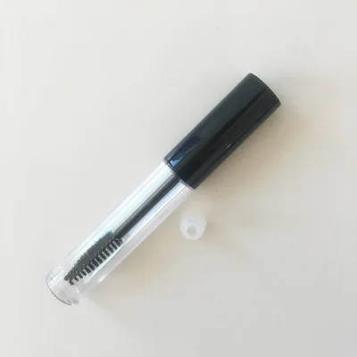 10ml Clear Plastic Mascara Tube Empty Makeup Lip gloss Refillable Bottle Black Lid Eyeliner Package Lipstick 20/100pcs |