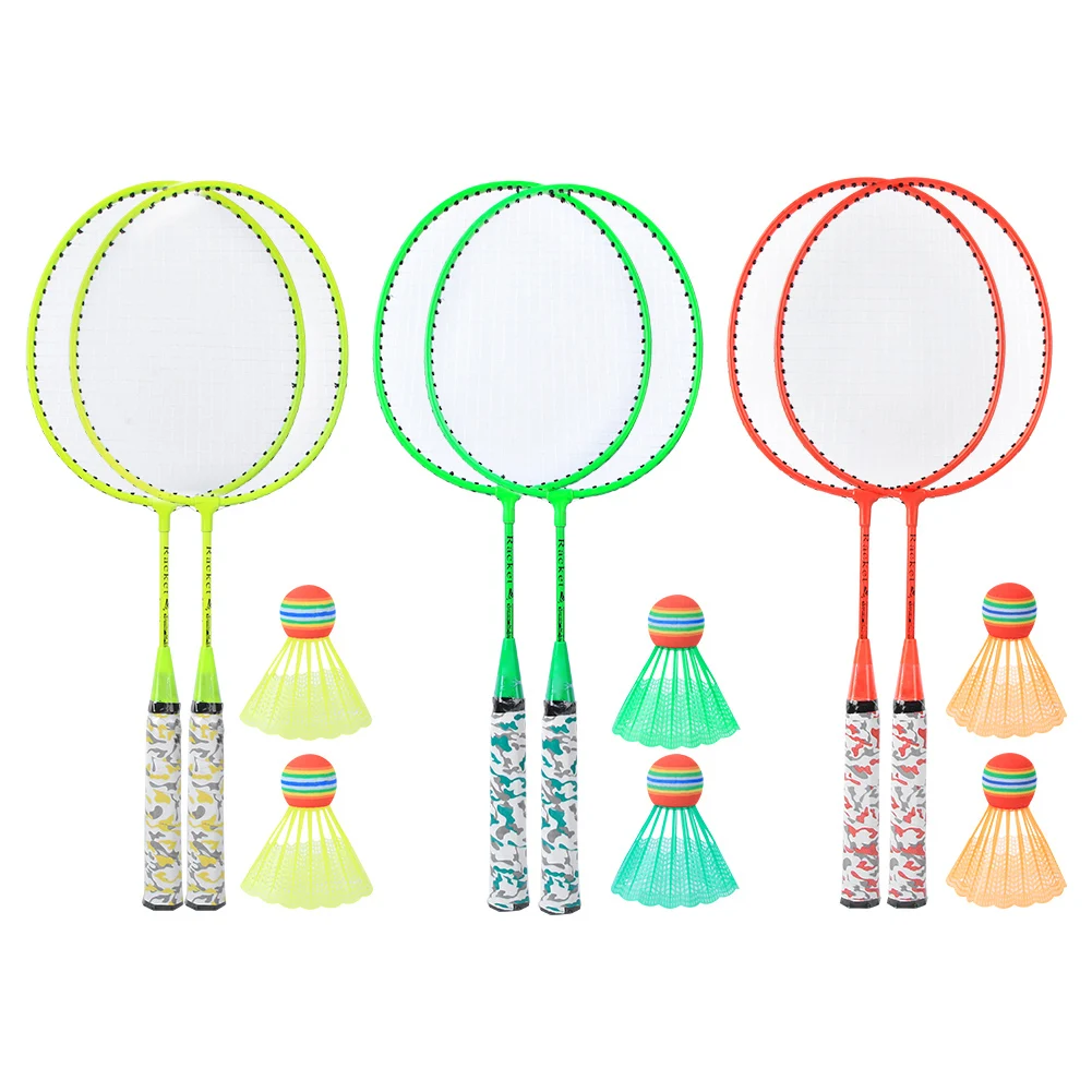 

Children Badminton Racket Kids Outdoor Sports Practice Badminton Racquet with 2 Balls