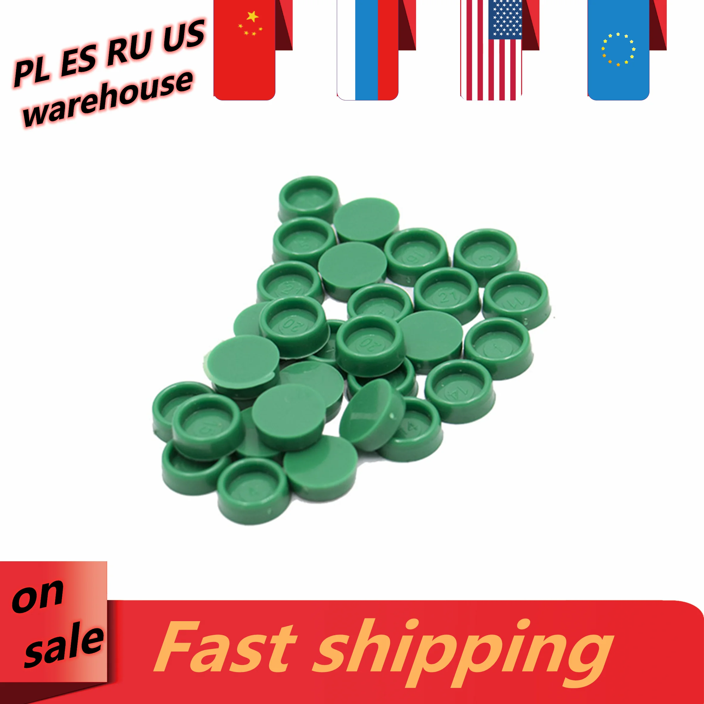 50 шт Зеленые кепки платиковая Заглушка Крышка для защиты от пыли HGR15 HGR20 HGR25 HGR30 HGR35