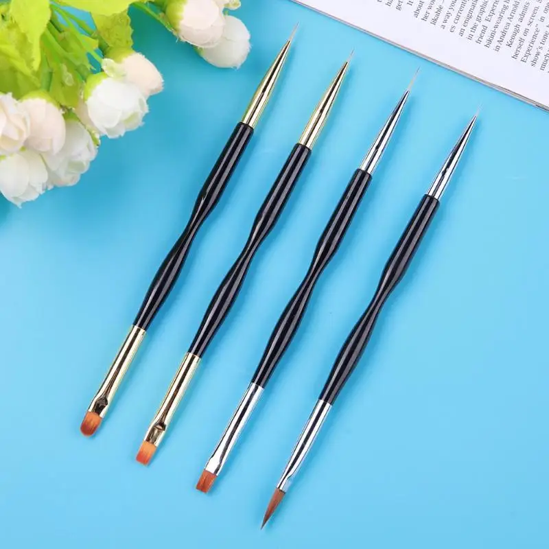 1 шт. двусторонняя Кисть для ногтей|Кисти ногтей| |