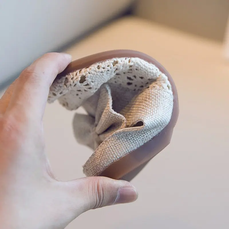 Тапочки с бантиком для девочек 2020 модные летние новые детские тапочки из