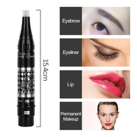 new electric professional makeup tattoo pen machine with power supply permanent eyebrow lip contour pen beauty art tattoo gun