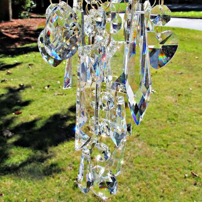 

Home Decoration Crafts Wind Chimes For Household Decorations Colorful Crystal Wind Chimes Outdoor Garden Yard Lawn Decoration