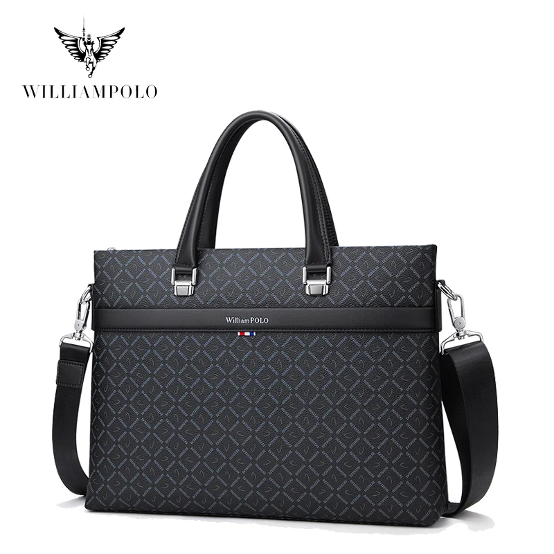Мужская сумка WILLIAMPOLO модная для ноутбука 13 дюймов съемный ремешок Сумка