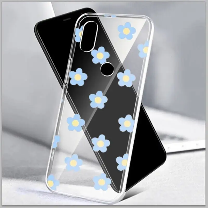 

Love Heart Simple Wave Point Flower Phone Case TPU Transparent Case For Huawei P20 30 Pro 30 40lite Y52018 5 62019 Y7 9prime