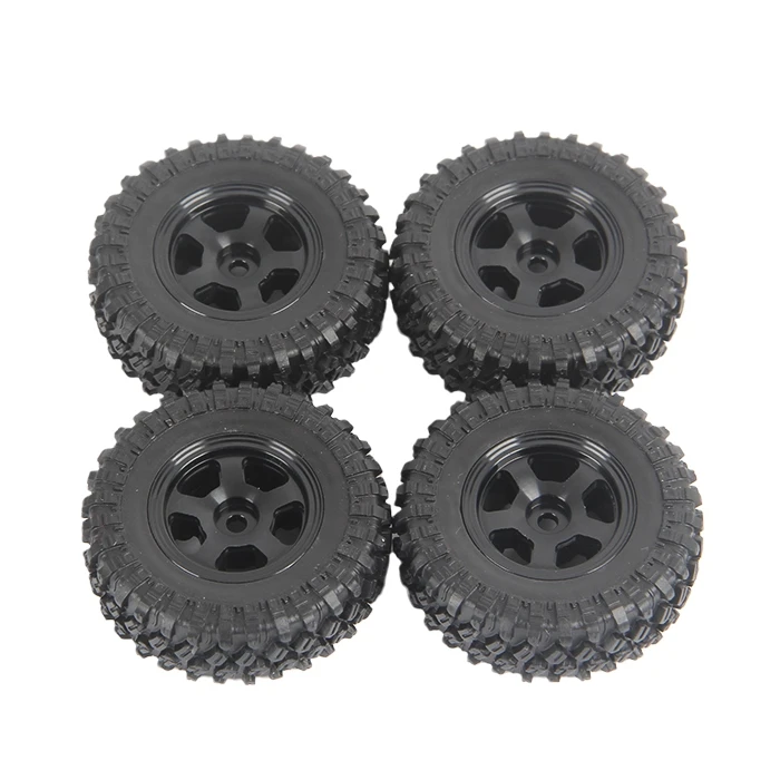 

4PCS Metal Beadlock Wheel Rims Tires Tyre Set for XIAOMI JIMNY 1/16 RC Crawler Car Upgrade Parts Accessories