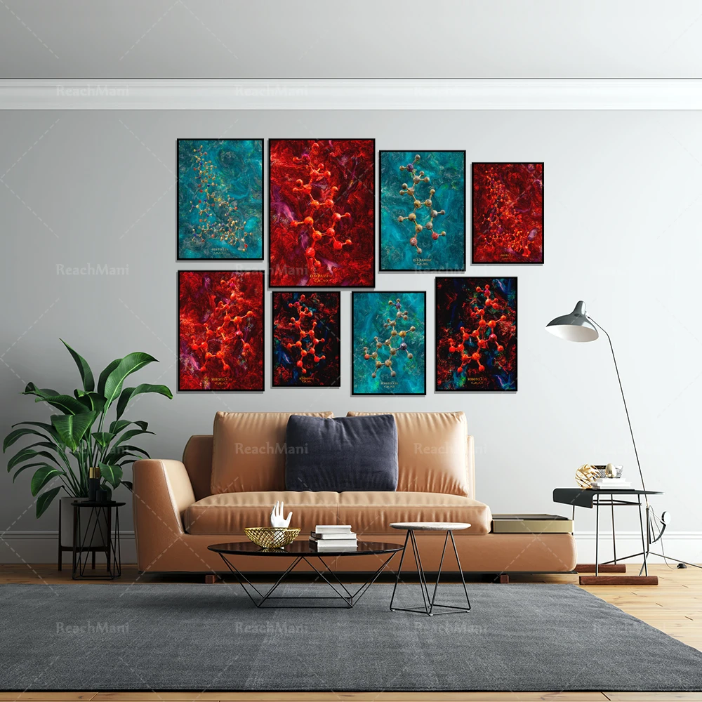 

Serotonin Happiness Orb, Dopamine Orb Chemistry Dopamine Oxytocin Serotonin Molecule Neurotransmitter Orb Neuroscientist Poster