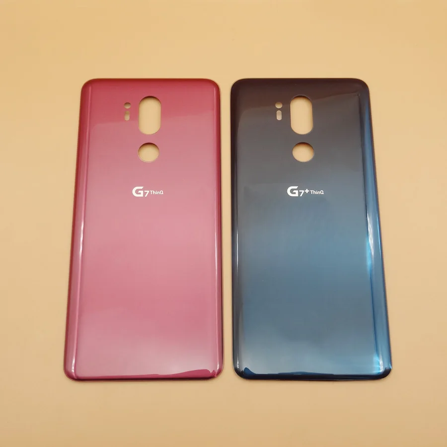 Крышка батарейного отсека для LG G7 ThinQ + G710 G710EM задняя крышка стеклянная корпуса