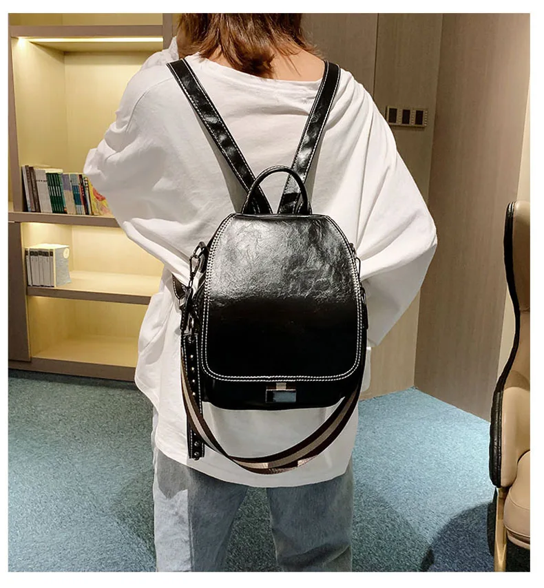 Популярный женский кожаный рюкзак, модные женские рюкзаки Mochila, женские повседневные винтажные сумки на плечо с большой вместительностью XA219H