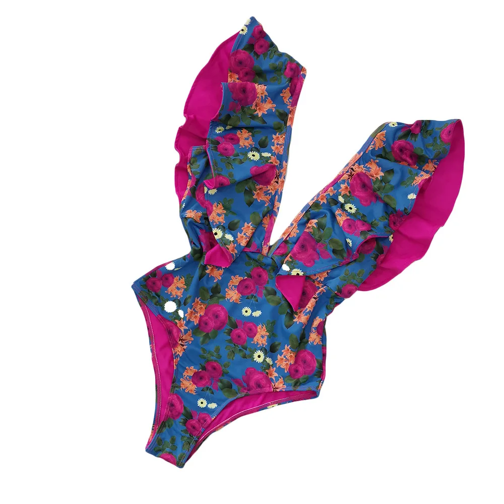 

2021 New jumpsuit Swimsuit Swimsuit Swimsuit Conservative Lotus Edge
