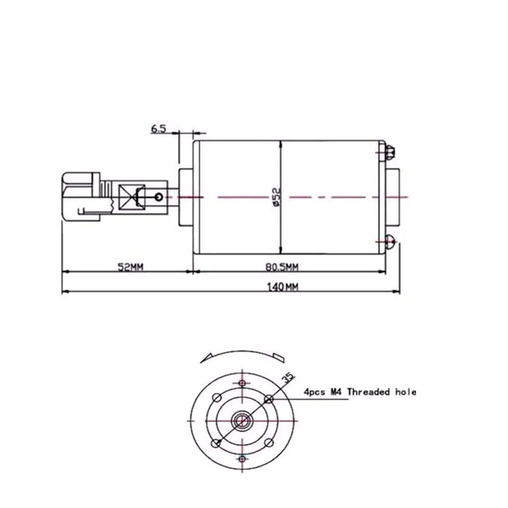200w engraving machinespindle motor air-cooling cnc 0.2KW spindle dc CNC Engraving Machine ER11 3.175mm collets ER16-8MM |