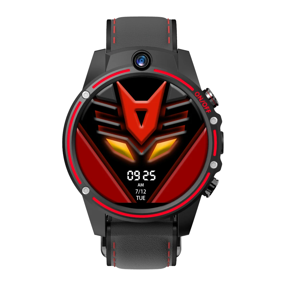 JOHOX-3GB, 32 ГБ, 1,6 МП, двойная камера, gps, спортивные, Android, умные часы, 800 дюйма, мАч, Bluetooth, умные часы для мужчин, для IOS, Android - Цвет: Красный