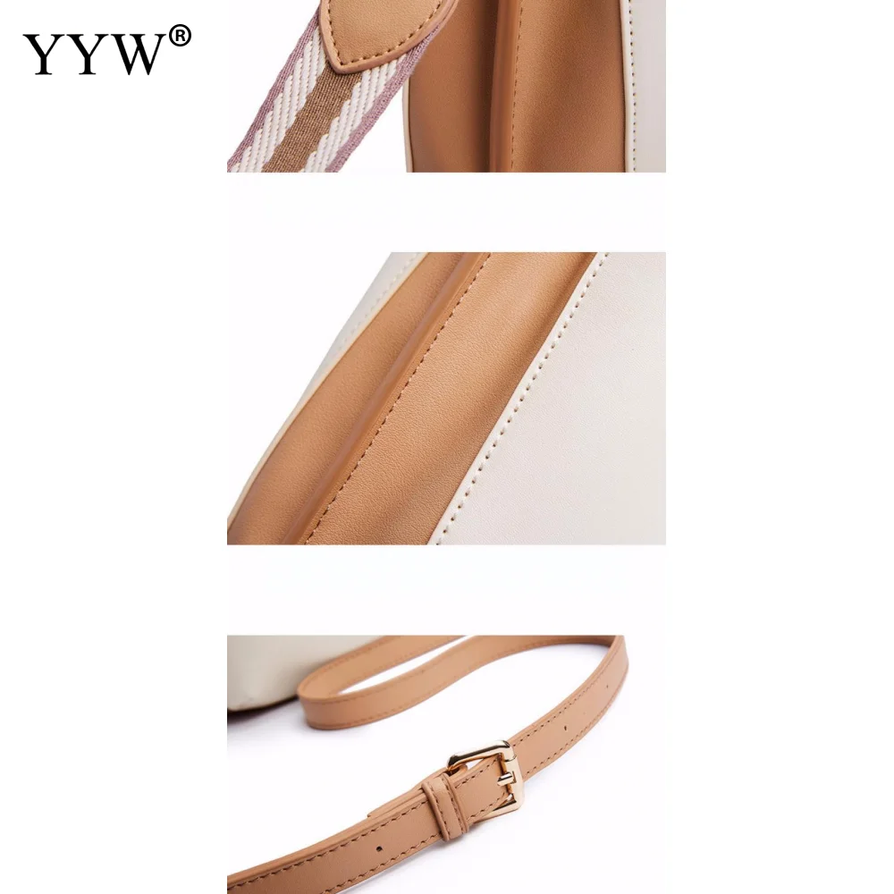 

2020 Women Luxury Leather Handbags Women'S Messenger Shoulder Bags Summer Bucket Crossbody Woman Fashion Casual Wide Belt Bag