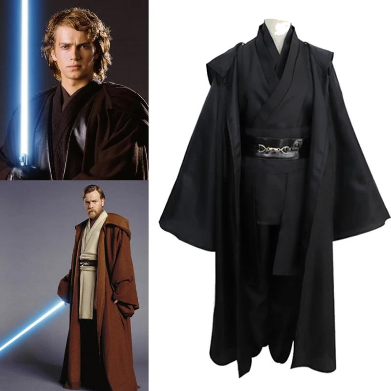 Костюм рыцаря джедая Энакина из Звездных войн косплей костюмы на Хэллоуин