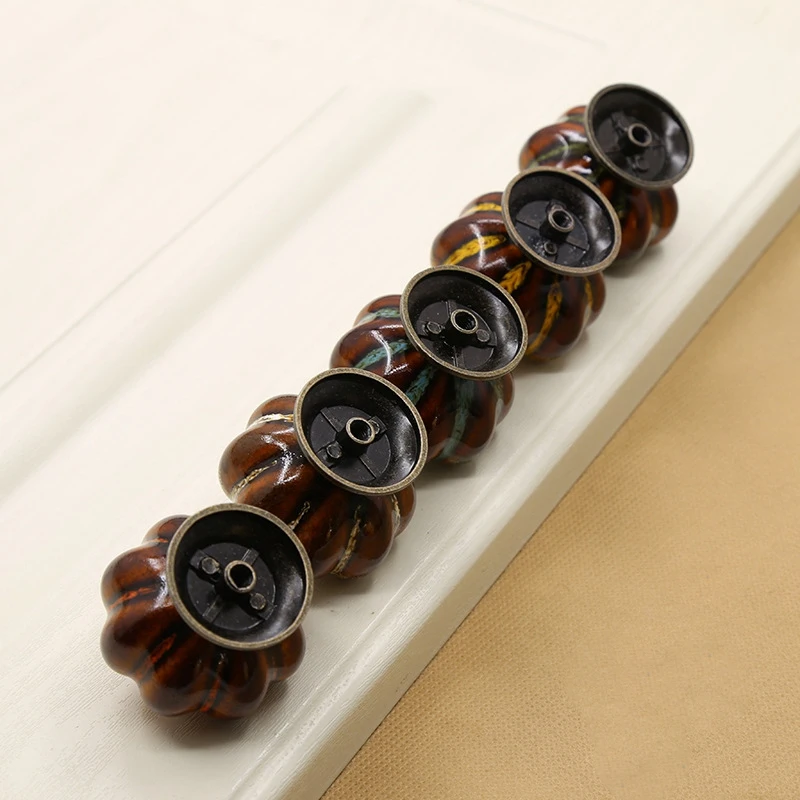 Промо-акция! 10 шт./компл. керамические ручки с красочными ручками и в форме тыкв