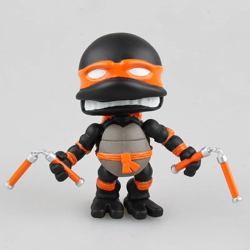 Cute 4-Super Movable Teenage Mutant Ninja Turtles Black Limited Edition Gray Battle Damage Version Two-Selectable Garage Kit