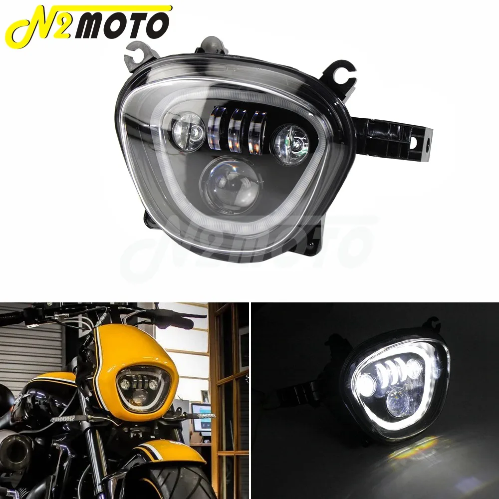 

Motorcycle LED Front Headlight 6500K 110W DRL High Low Beam Headlamp Custom For Suzuki Boulevard M109R M90 VZR1800 2006-2019