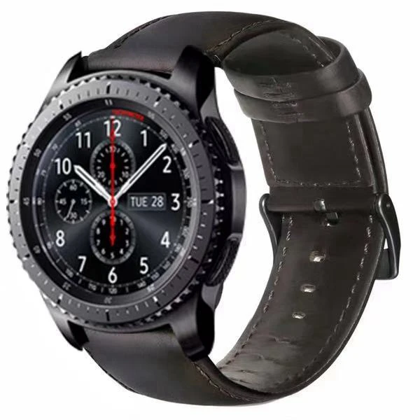Новинка для samsung S3 Classic gear sport S2 Band galaxy watch active 40 мм 44 мм huami amazfit gtr ремешок Bip huawei GT 2 42 46 мм - Цвет ремешка: dark brown