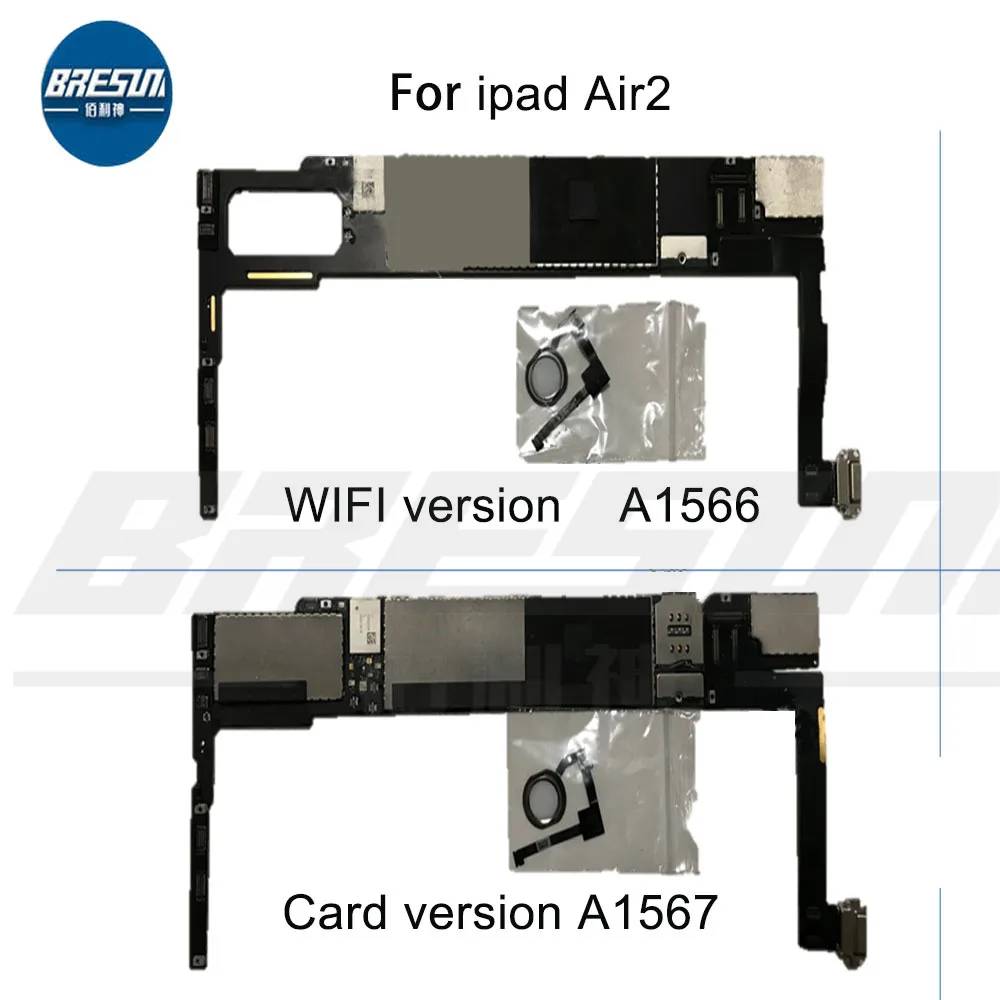 

Оригинальная разблокированная логическая плата без ICloud для Ipad 6 Wifi с отпечатком пальца 3D Touch, материнская плата A1566 a1567board для ipad 6 Wifi Материнс...