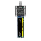Чехол M.2 SSD для NVME PCIE NGFF SATAMB Key SSD Disk NVME SSD корпус M.2 на USB C прозрачный корпус для жесткого диска 5 Гбитс