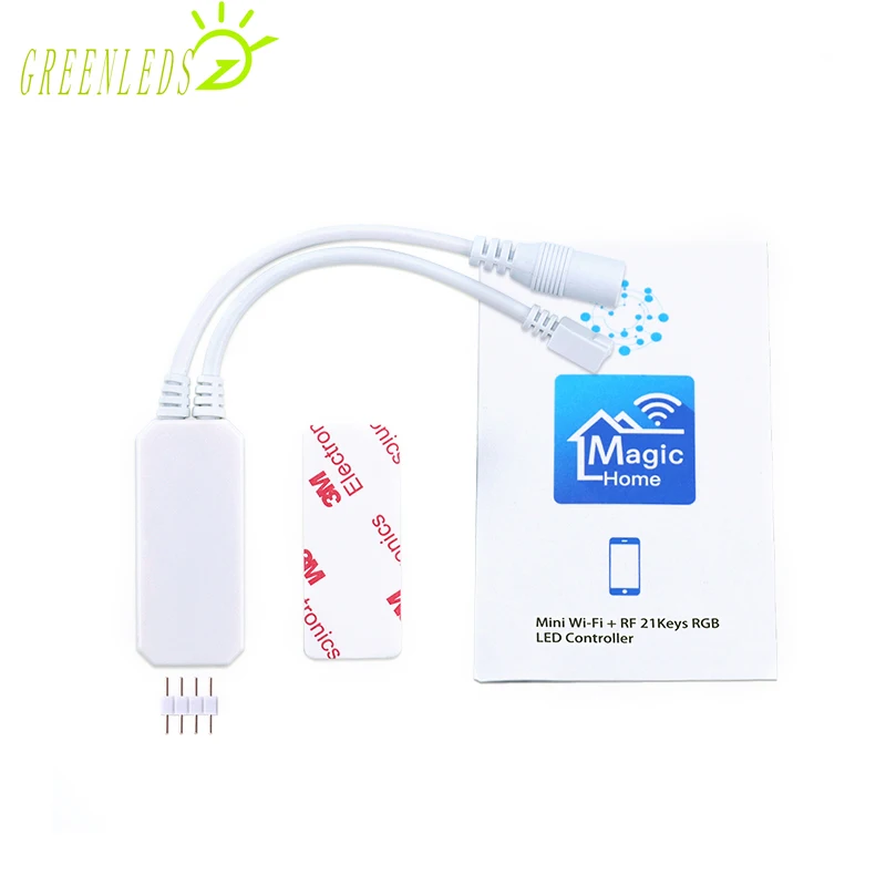 Светодиодный RGB мини RF 21 ключи WI-FI музыкальный контроллер JM-MWRF-RGB DC9-28V 12A | Освещение